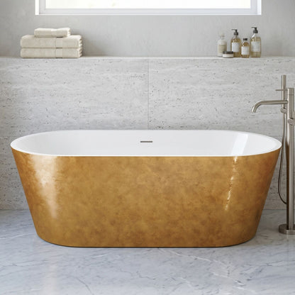 [BBEA102CO] Luxury Modern Freestanding Oval Bath - Choice of Finish & Size - Silo