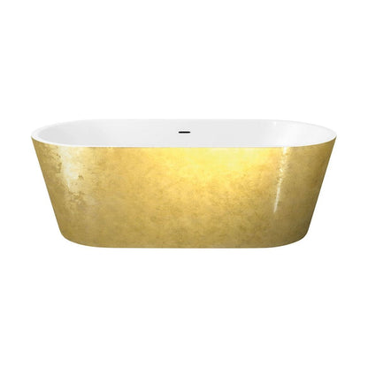 [BBFS101GO] Luxury Modern Freestanding Oval Bath - Choice of Finish & Size - Cutout