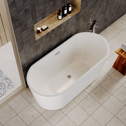 [BBFS150] Contemporary Oval Freestanding Double Ended Bath - Choice of Size - Lifestyle 2