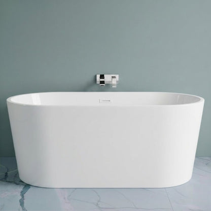 [BBFS150] Contemporary Oval Freestanding Double Ended Bath - Choice of Size - Silo