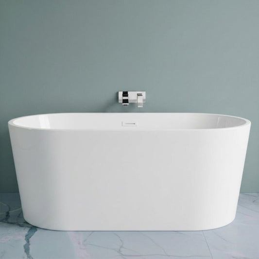 [BBFS150] Contemporary Oval Freestanding Double Ended Bath - Choice of Size - Silo