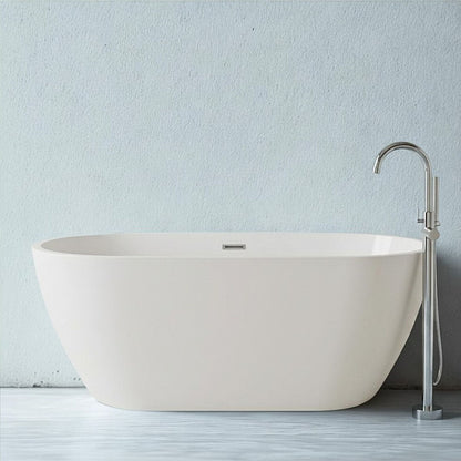 [BBFS156] Contemporary Oval Freestanding Bath with Waste, Double Ended - Choice of Size - Silo