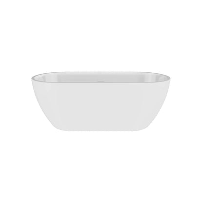 [BBFS158] Contemporary Oval Freestanding Bath with Waste, Double Ended - Choice of Size - Cutout