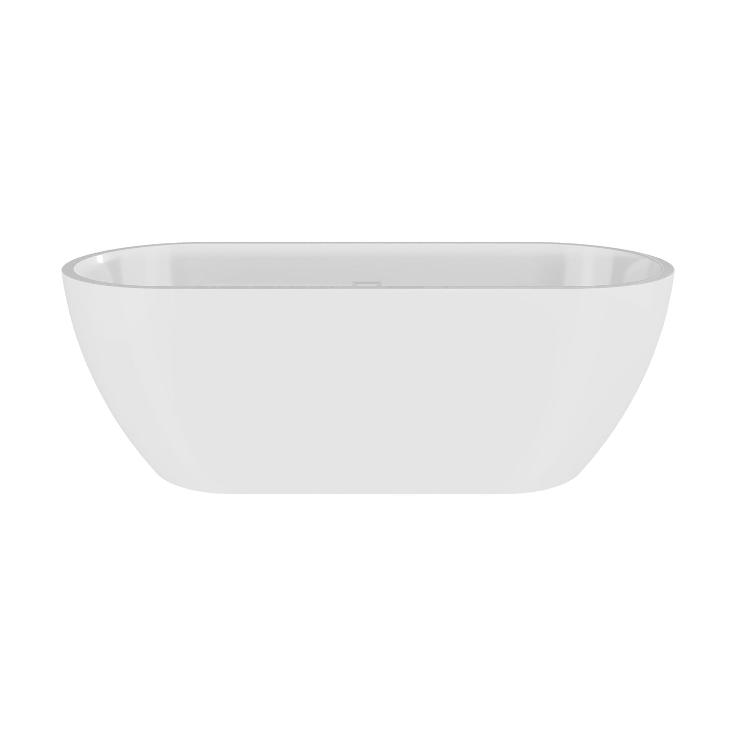 [BBFS159] Contemporary Oval Freestanding Bath with Waste, Double Ended - Choice of Size - Cutout