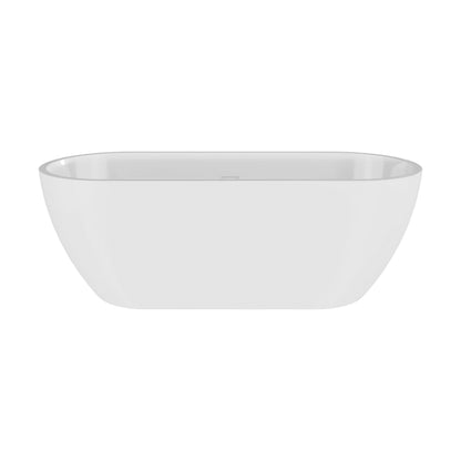 [BBFS159] Contemporary Oval Freestanding Bath with Waste, Double Ended - Choice of Size - Cutout
