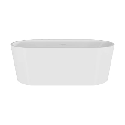 [BBFS161] Contemporary Rounded Rectangular Freestanding Bath with Waste - Choice of Size - Cutout