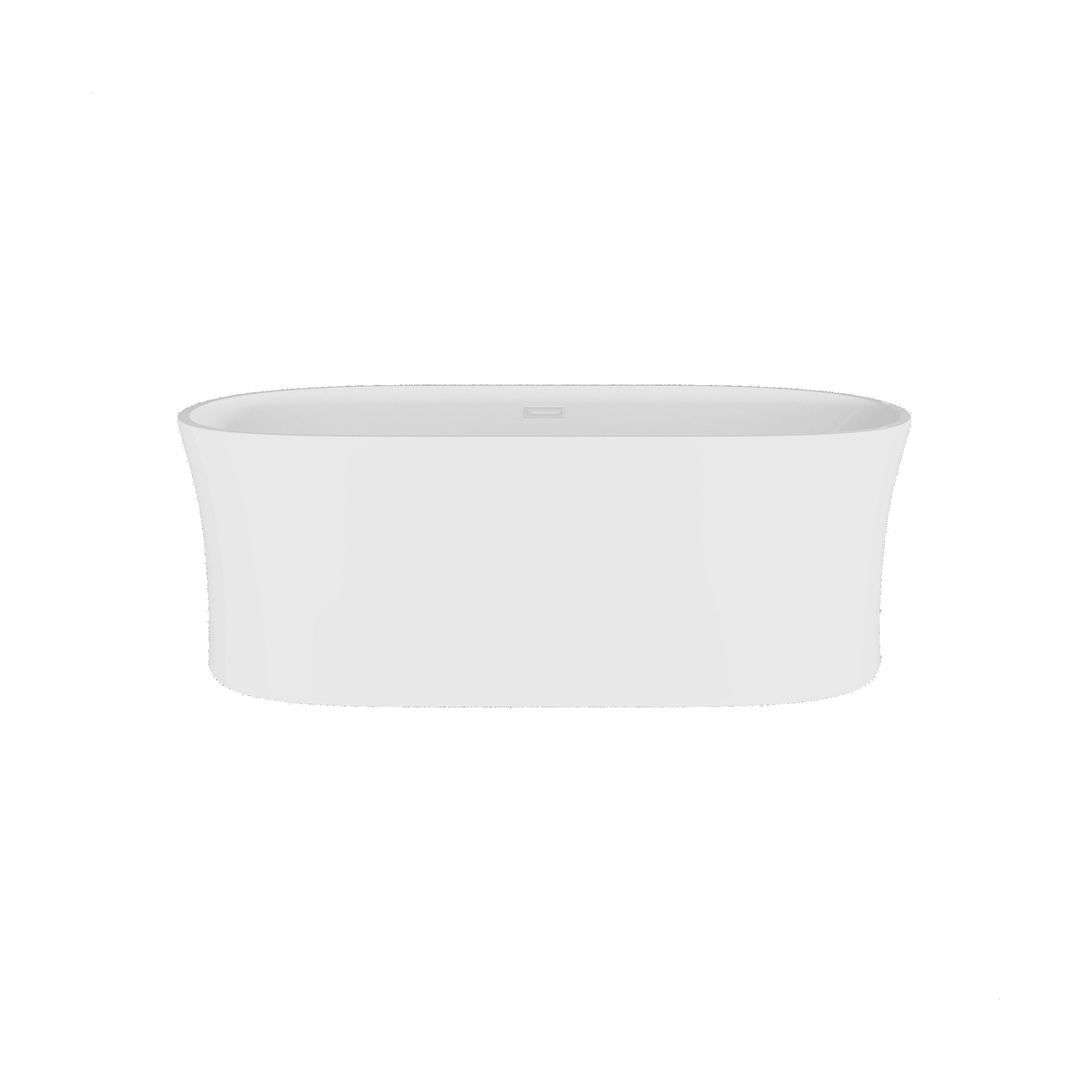 [BBFS164] Contemporary White Curved Freestanding Bath - Choice of Size - Cutout
