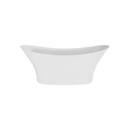 [BBFS167] Balterley Contemporary Slipper Freestanding Bath: 1700mm x 750mm Modern Single-Ended Acrylic Bath - Cutout