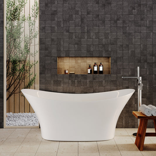 [BBFS167] Contemporary Slipper Freestanding Bath  - 1700mm x 750mm - Lifestyle 1
