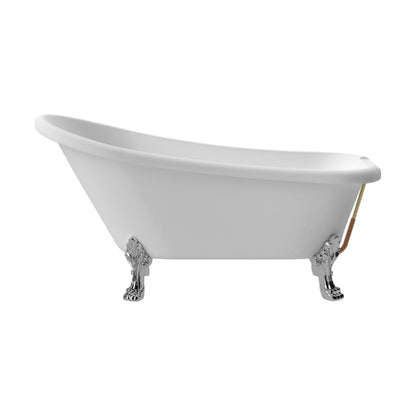 [BBFS184] Traditional Roll Top Slipper Freestanding Bath with Feet - Choice of Size - Cutout