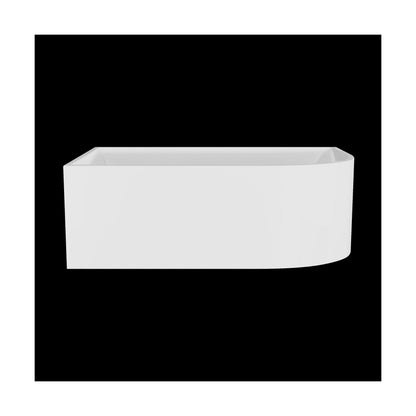 [BBFS188L] Contemporary Corner Freestanding Bath, Left or Right Hand J Shaped Bath - Choice of Size - Cutout