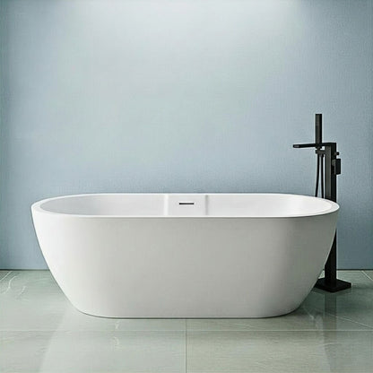 [BBFSB203-A] Modern Oval Freestanding Double Ended Soaking Bath - Choice of Size - Silo