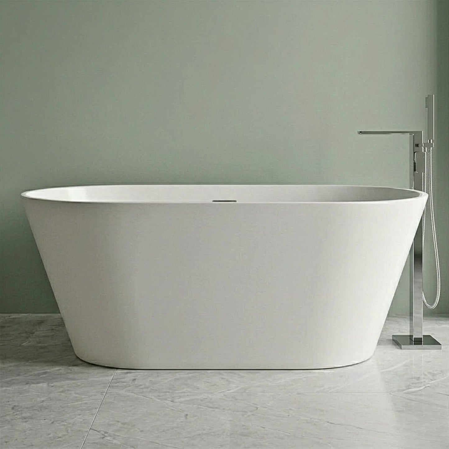 [BBFSB399-A] Freestanding Acrylic Double Ended Bath - Choice of Size - Silo