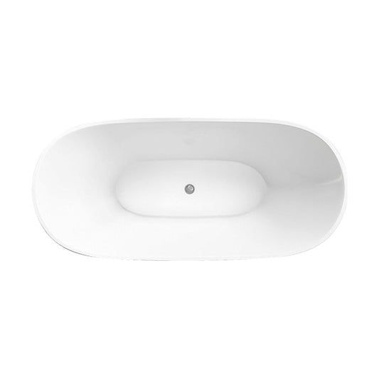 [BBFSB406] Modern Double Ended Bath, 1500 x 551 x 720mm, White - Cutout
