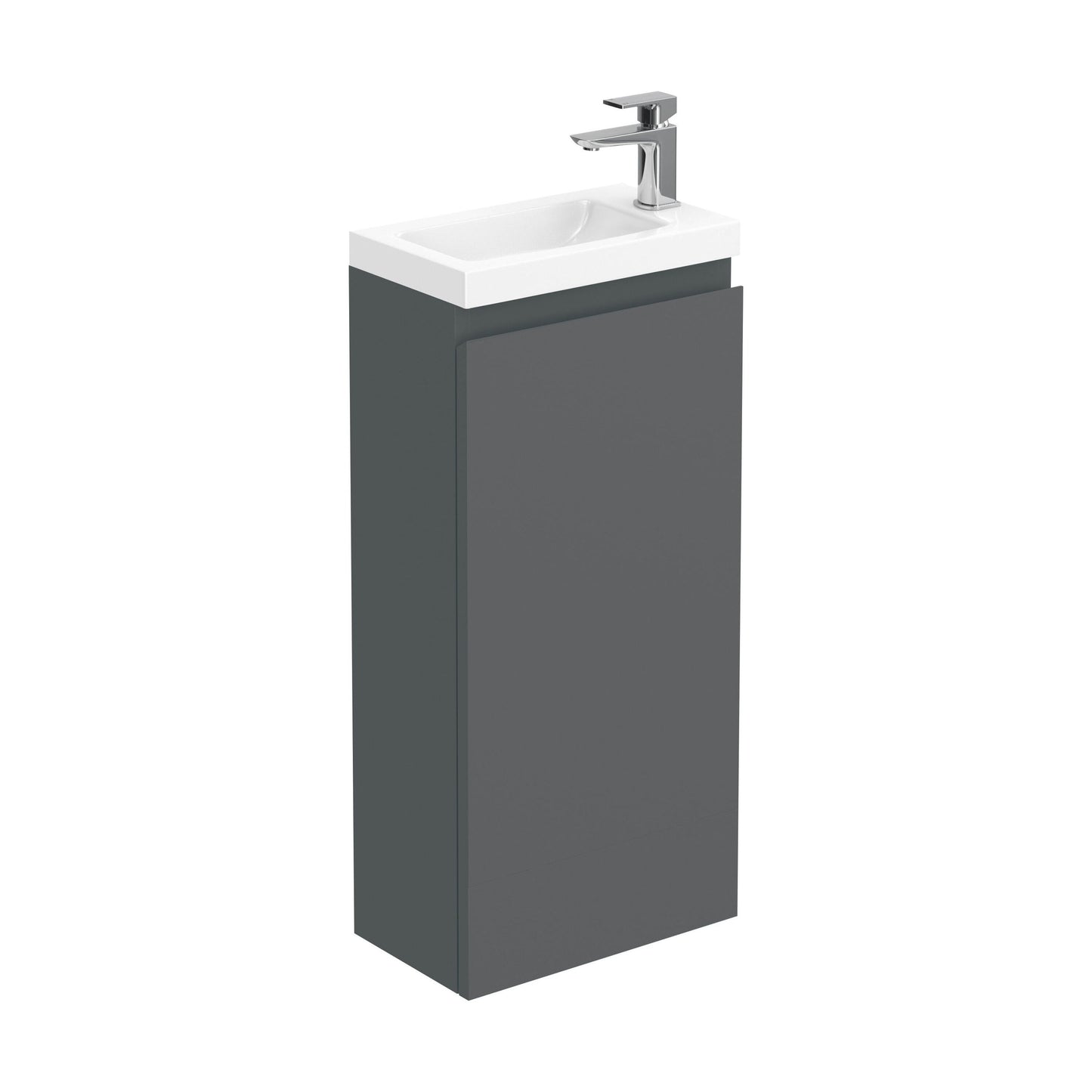 [BBHFT400G] 400mm Matt Grey Vanity Unit with Basin - Cutout
