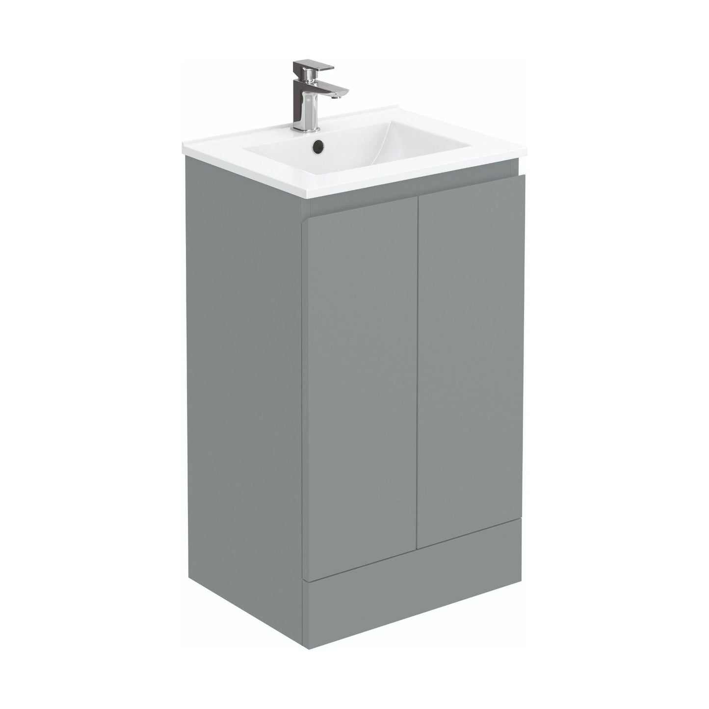 [BBHFT500G] 500mm Matt Grey Vanity Unit with Basin - Cutout