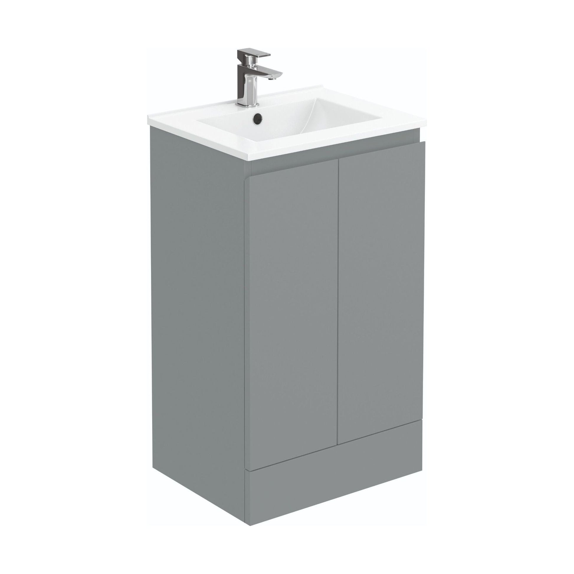 [BBHFT500G] 500mm Matt Grey Vanity Unit with Basin - Cutout