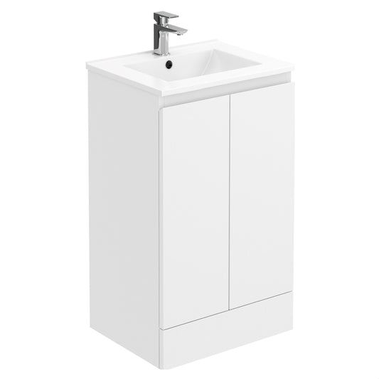 [BBHFT500] 500mm White Vanity Unit with Basin - Cutout