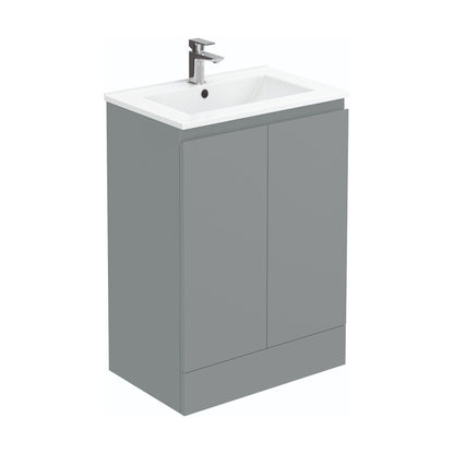 [BBHFT600G] 600mm Matt Grey Vanity Unit with Basin - Cutout