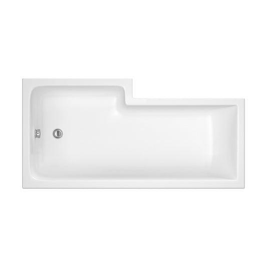 [BBL15R] L SQUARE SHOWER BATH RH 1500x850x700x585 - Cutout