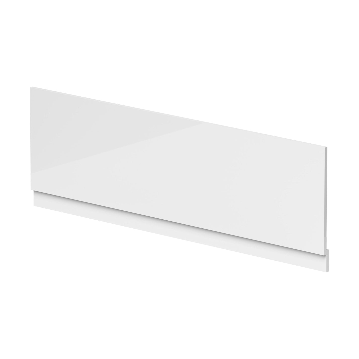 [BBPA105W] 1700mm Waterproof Straight Shower Bath Front Panel - Gloss White - Cutout