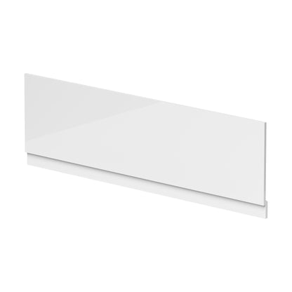 [BBPA107W] 1800mm Waterproof Straight Shower Bath Front Panel - Gloss White - Cutout