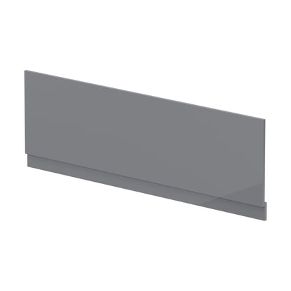 [BBPA1305] 1700mm Bath MDF Front Panel & Plinth - Gloss Cloud Grey - Cutout