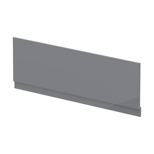 [BBPA1305] 1700mm Bath MDF Front Panel & Plinth - Gloss Cloud Grey - Cutout