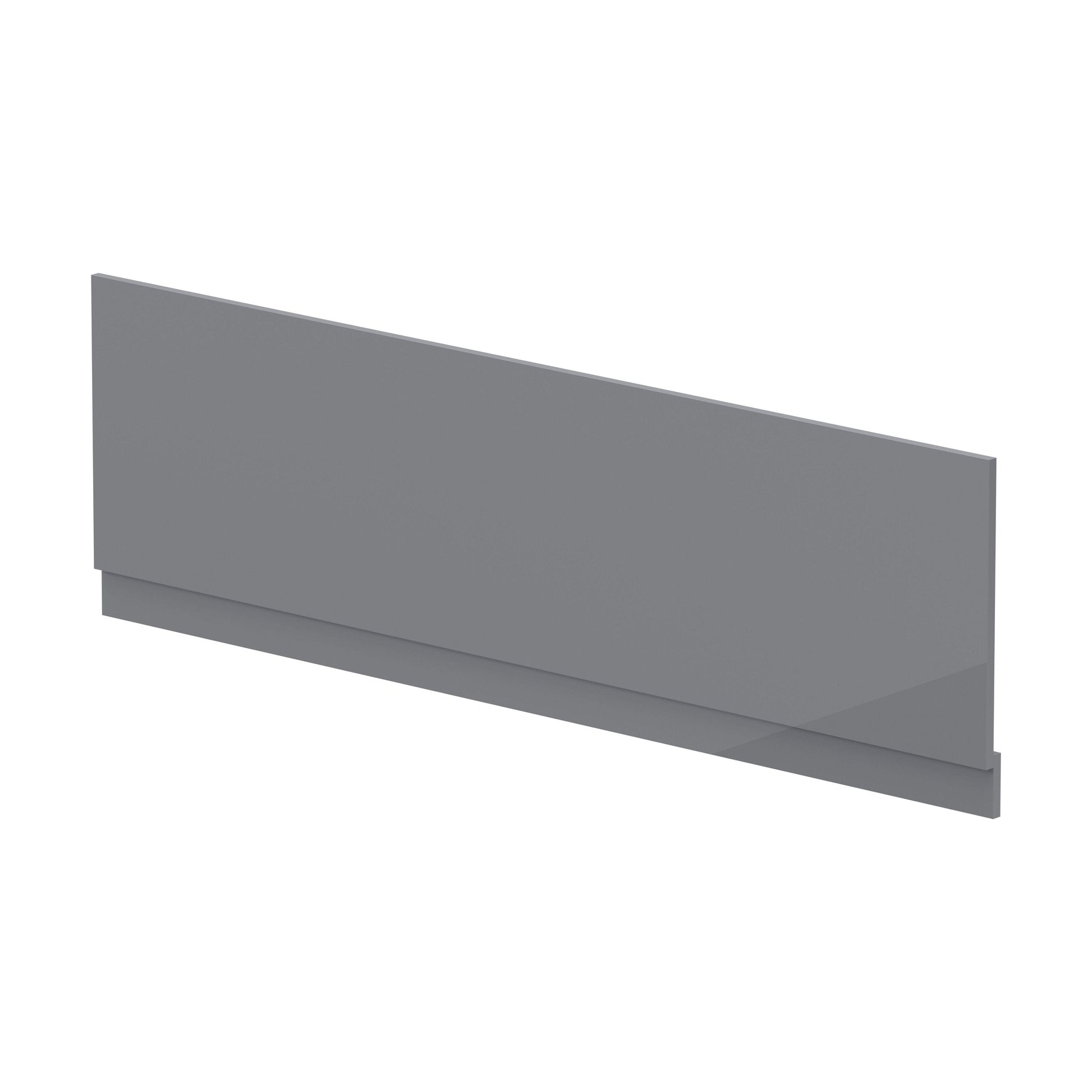 [BBPA1307] 1800mm Bath MDF Front Panel & Plinth - Gloss Cloud Grey - Cutout
