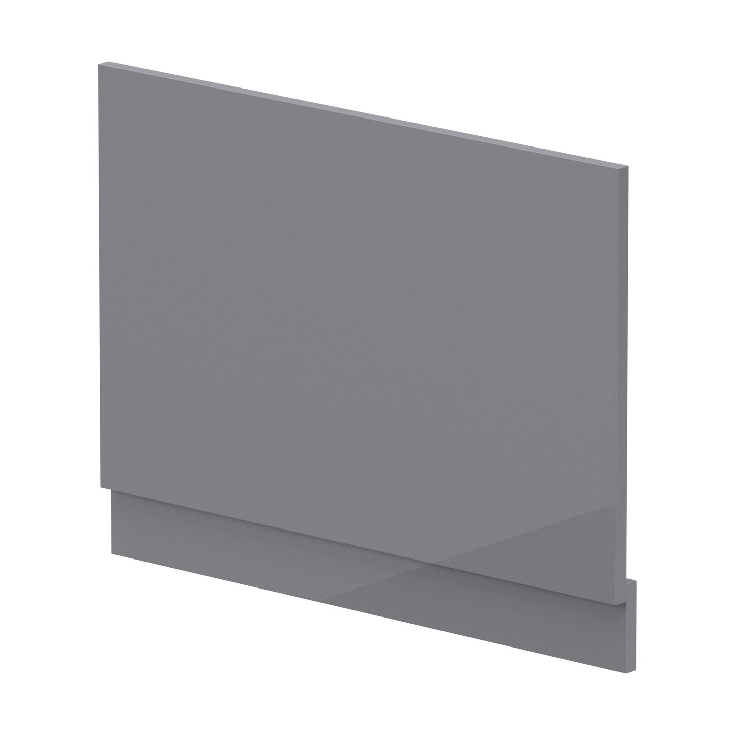 [BBPA1312] 750mm Bath MDF End Panel & Plinth - Gloss Cloud Grey - Cutout