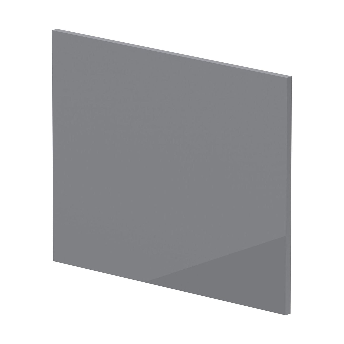 [BBPA1331] 700mm Square MDF Reversible Shower Bath - Gloss Cloud Grey - Cutout