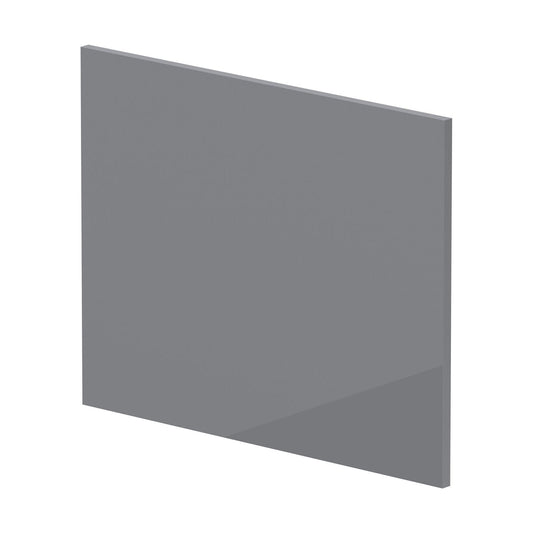[BBPA1331] 700mm Square MDF Reversible Shower Bath - Gloss Cloud Grey - Cutout