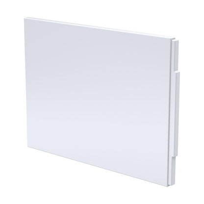 [BBPA142] 700mm White Acrylic End Bath Panel for Straight Bathtub Installation - Cutout