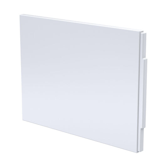 [BBPA142] 700mm White Acrylic End Bath Panel for Straight Bathtub Installation - Cutout