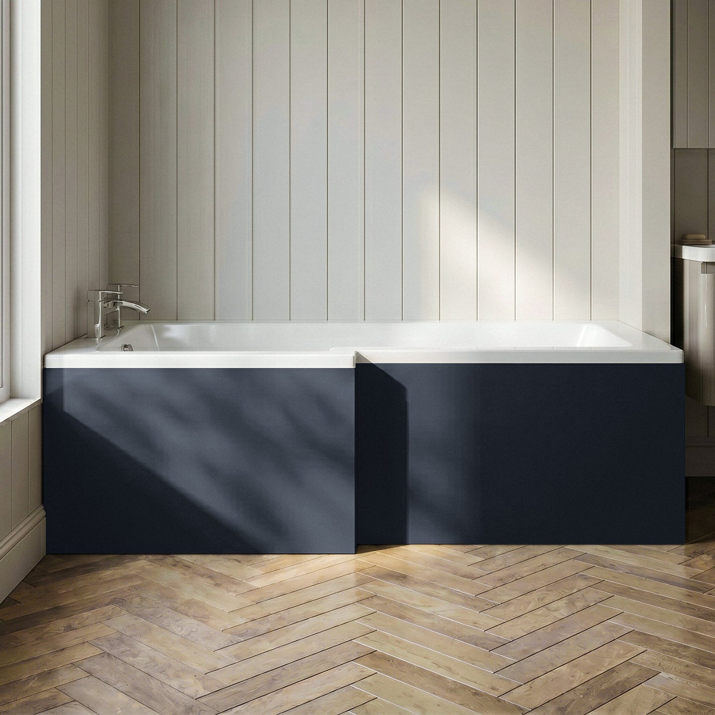 [BBPA1435] Chartley 1700mm Square Bath Front Panel - Choice of Colour - Silo