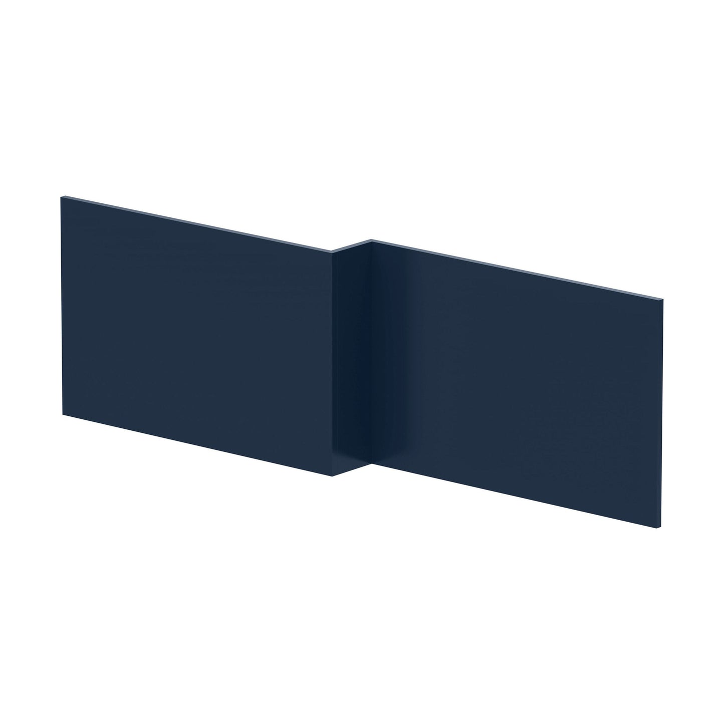 [BBPA1735] 1700mm Square MFC Reversible L Shape Shower Bath Front Panel - Matt Electric Blue - Cutout