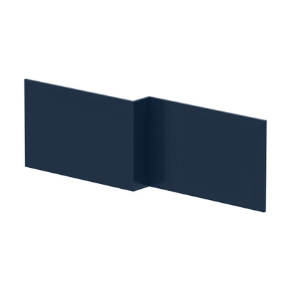 [BBPA1735] 1700mm Square MFC Reversible L Shape Shower Bath Front Panel - Matt Electric Blue - Cutout