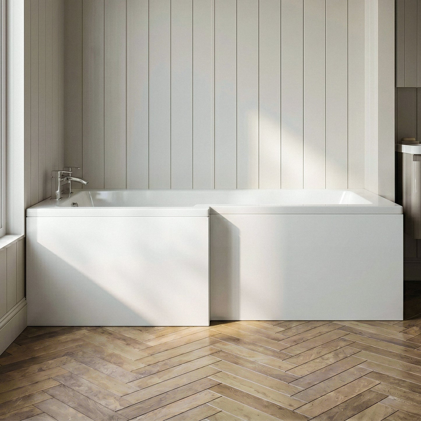 [BBPA173] Chartley 1700mm Square Bath Front Panel - Choice of Colour - Silo