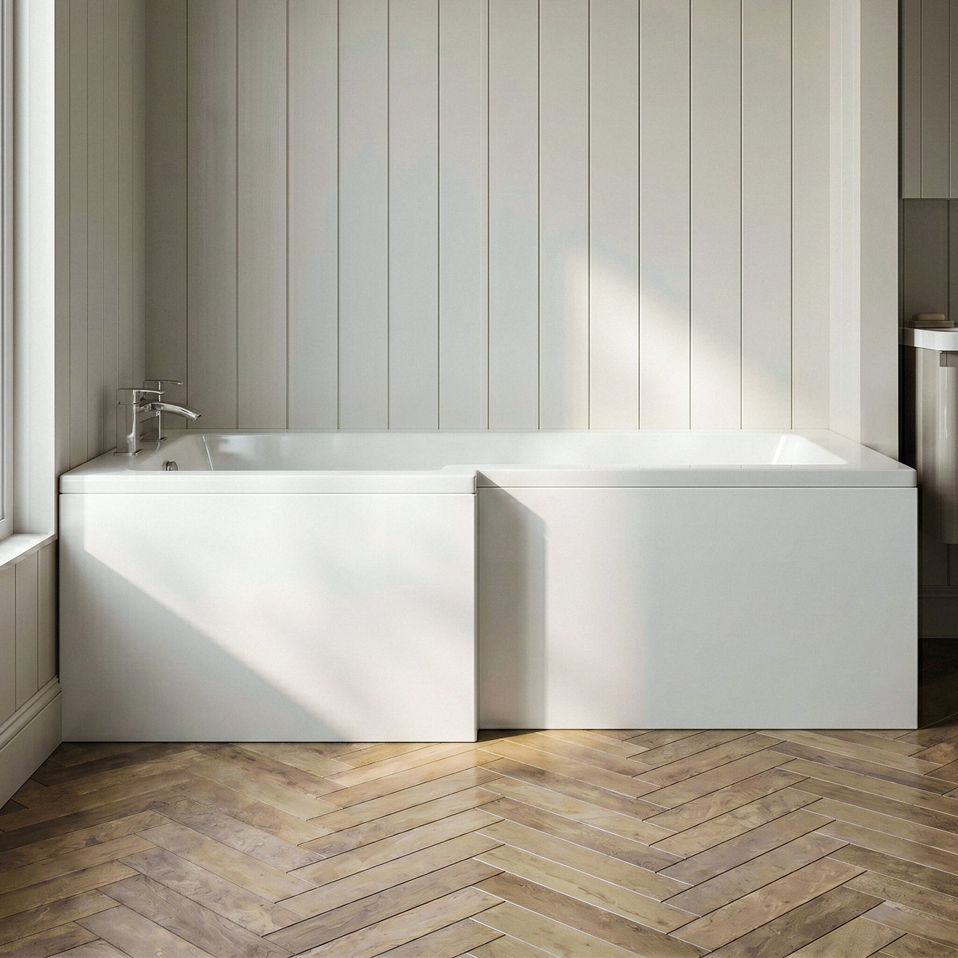 [BBPA173] Chartley 1700mm Square Bath Front Panel - Choice of Colour - Silo