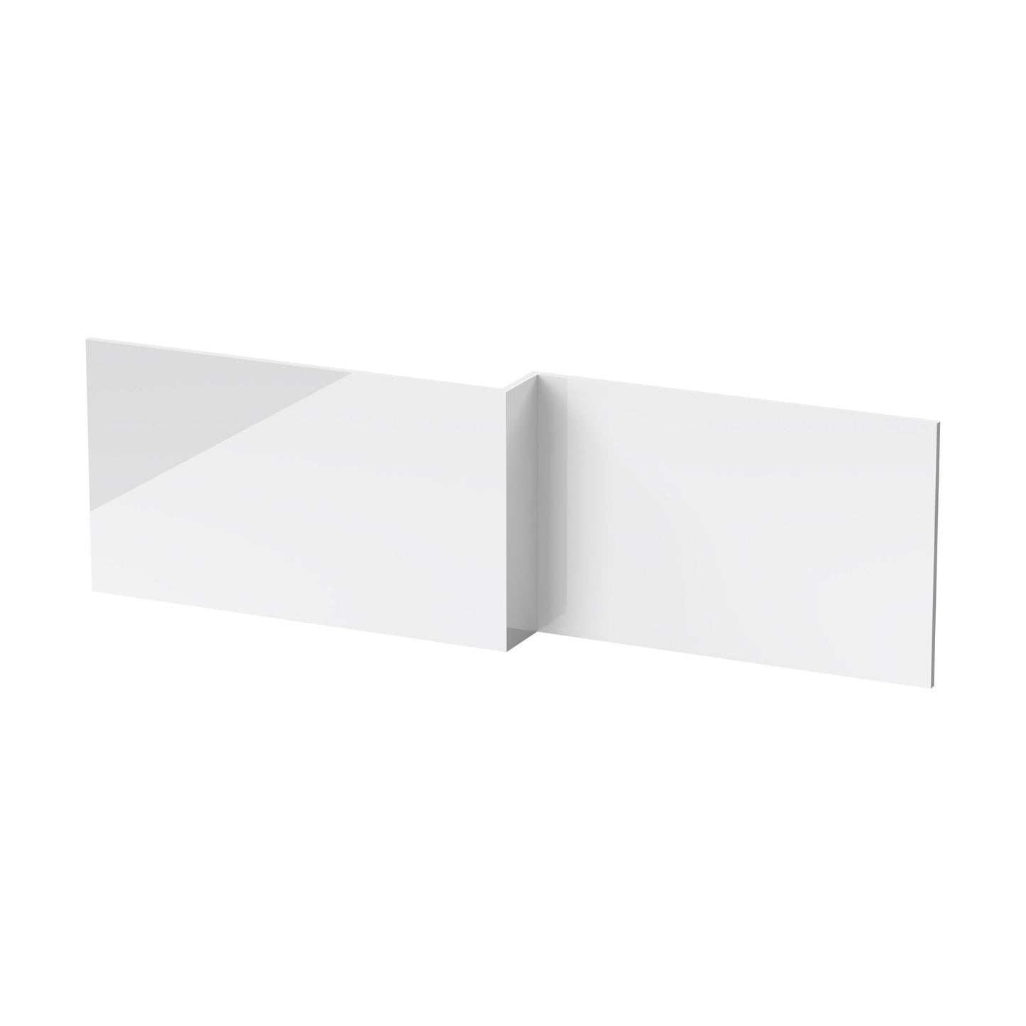[BBPA1800W] 1800mm Waterproof Square Shower Bath Front Panel - Gloss White - Cutout