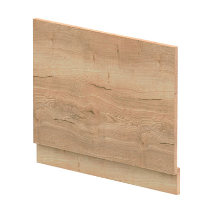 [BBPA1811] 700mm Edge/Power Straight End Bath Panel & Plinth - Textured Woodgrain Autumn Oak - Cutout