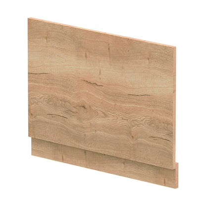 [BBPA1812] 750mm Edge/Power Straight End Bath Panel & Plinth - Textured Woodgrain Autumn Oak - Cutout