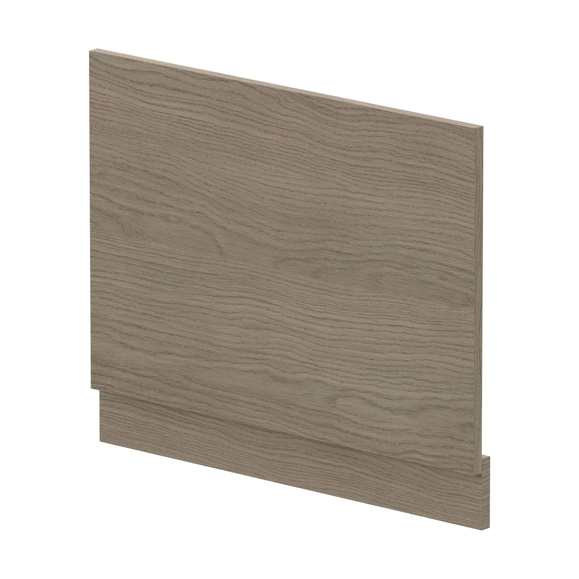 [BBPA2511] 700mm Bath MFC End Panel & Plinth - Woodgrain Solace Oak - Cutout