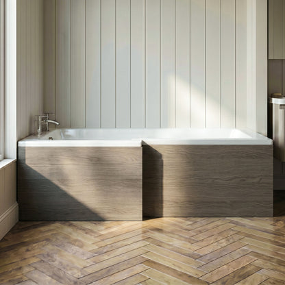 [BBPA2535] Chartley 1700mm Square Bath Front Panel - Choice of Colour - Silo