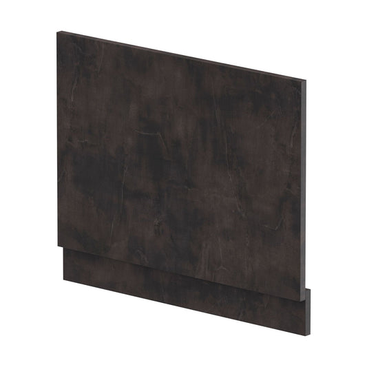 [BBPA2611] 700mm Edge/Power Straight End Bath Panel & Plinth - Textured Matt Metallic Slate - Cutout