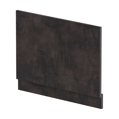 [BBPA2612] 750mm Edge/Power Straight End Bath Panel & Plinth - Textured Matt Metallic Slate - Cutout