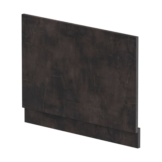 [BBPA2612] 750mm Edge/Power Straight End Bath Panel & Plinth - Textured Matt Metallic Slate - Cutout