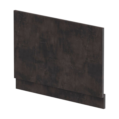 [BBPA2613] 800mm Edge/Power Straight End Bath Panel & Plinth - Textured Matt Metallic Slate - Cutout