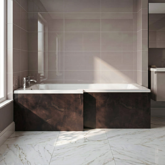 [BBPA2635] Chartley 1700mm Square Bath Front Panel - Choice of Colour - Silo