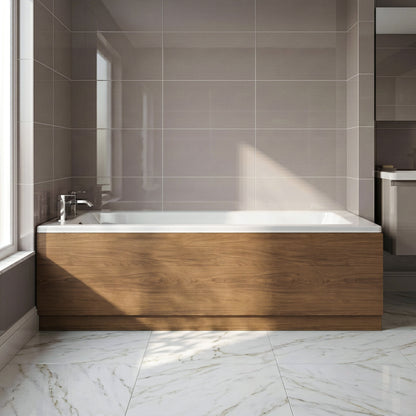 [BBPA2705] 1700mm Straight Bath Front Panel and Plinth - Antique Oak - Silo